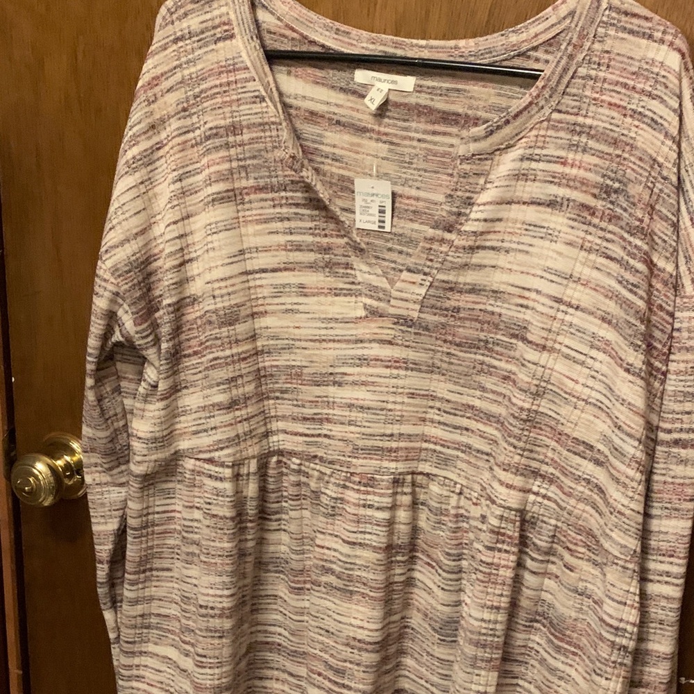 Maurices Striped Multicolor Blouse